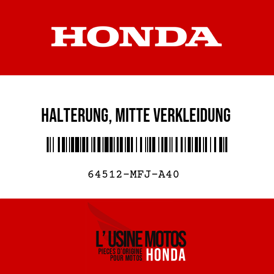 image de 64512-MFJ-A40 HALTERUNG, MITTE VERKLEIDUNG