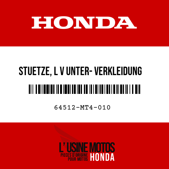 image de 64512-MT4-010 STUETZE, L V UNTER- VERKLEIDUNG