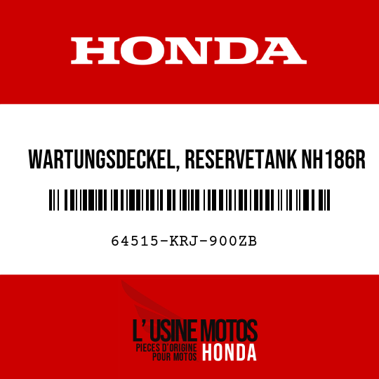 image de 64515-KRJ-900ZB WARTUNGSDECKEL, RESERVETANK NH186R 