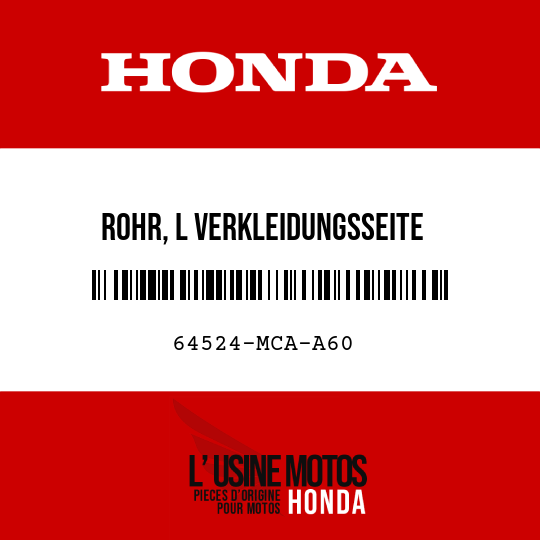 image de 64524-MCA-A60 ROHR, L VERKLEIDUNGSSEITE