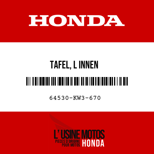 image de 64530-KW3-670 TAFEL, L INNEN