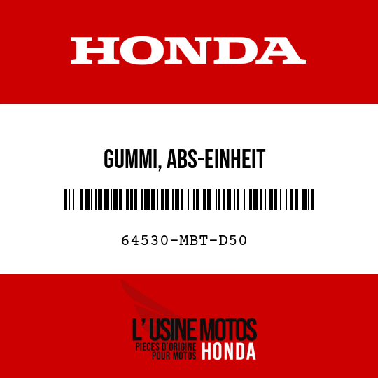 image de 64530-MBT-D50 GUMMI, ABS-EINHEIT