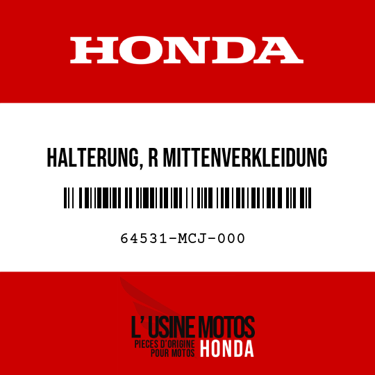 image de 64531-MCJ-000 HALTERUNG, R MITTENVERKLEIDUNG