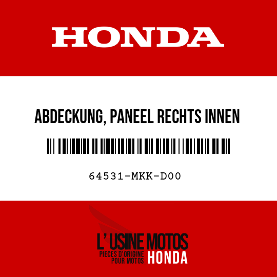 image de 64531-MKK-D00 ABDECKUNG, PANEEL RECHTS INNEN