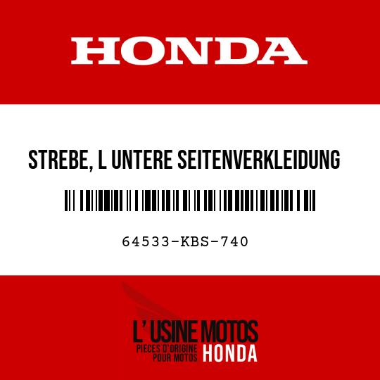 image de 64533-KBS-740 STREBE, L UNTERE SEITENVERKLEIDUNG