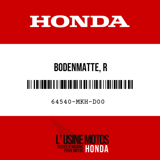 image de 64540-MKH-D00 BODENMATTE, R