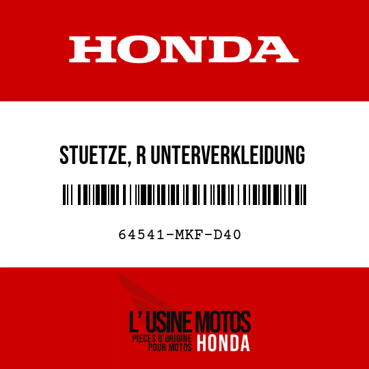 image de 64541-MKF-D40 STUETZE, R UNTERVERKLEIDUNG