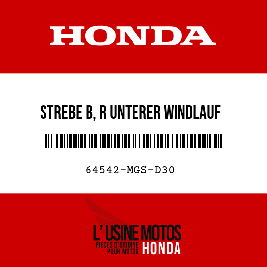 image de 64542-MGS-D30 STREBE B, R UNTERER WINDLAUF