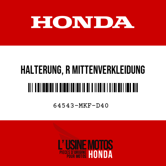 image de 64543-MKF-D40 HALTERUNG, R MITTENVERKLEIDUNG
