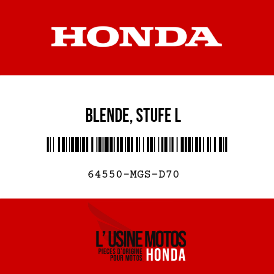 image de 64550-MGS-D70 BLENDE, STUFE L