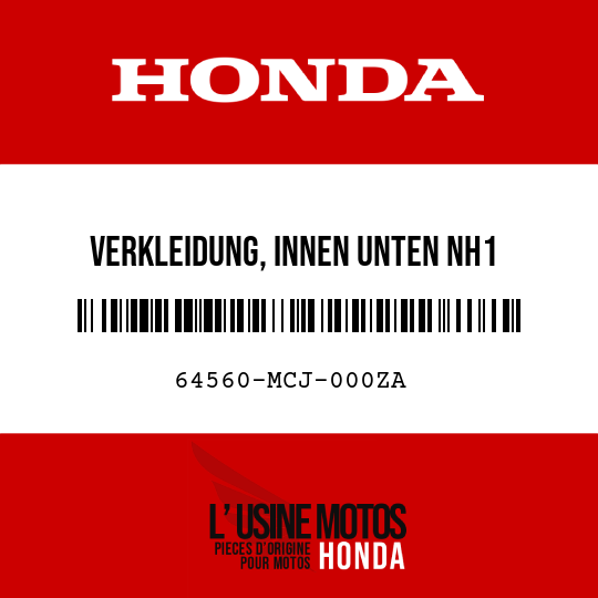 image de 64560-MCJ-000ZA VERKLEIDUNG, INNEN UNTEN NH1 