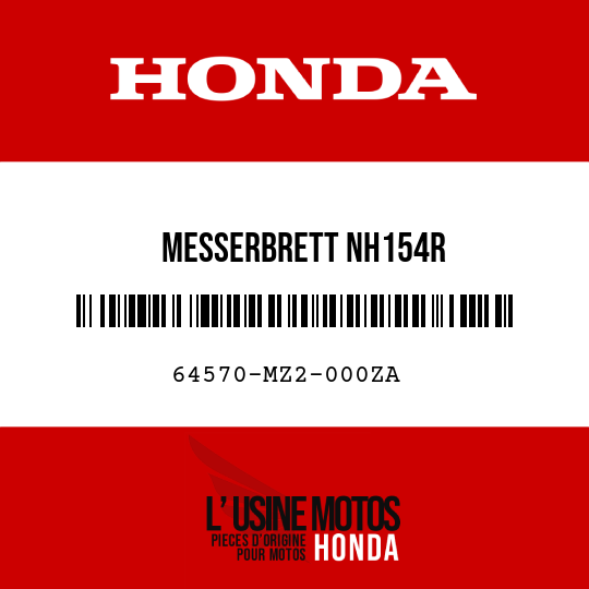 image de 64570-MZ2-000ZA MESSERBRETT NH154R 