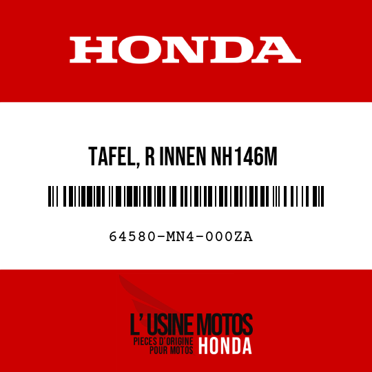 image de 64580-MN4-000ZA TAFEL, R INNEN NH146M 
