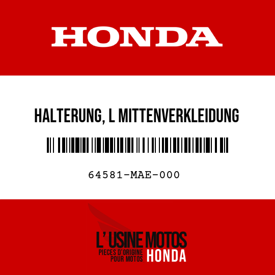 image de 64581-MAE-000 HALTERUNG, L MITTENVERKLEIDUNG