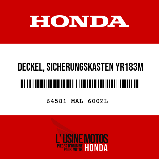 image de 64581-MAL-600ZL DECKEL, SICHERUNGSKASTEN YR183M 