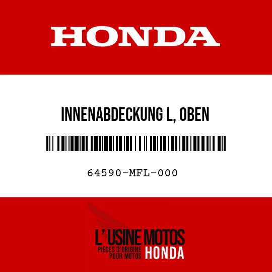 image de 64590-MFL-000 INNENABDECKUNG L, OBEN