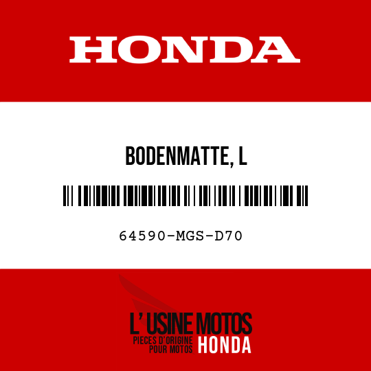 image de 64590-MGS-D70 BODENMATTE, L