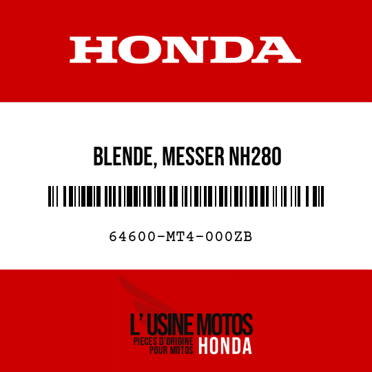 image de 64600-MT4-000ZB BLENDE, MESSER NH280 