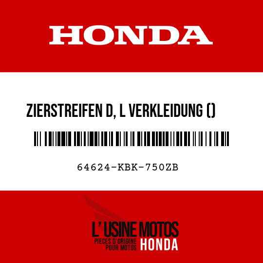 image de 64624-KBK-750ZB ZIERSTREIFEN D, L VERKLEIDUNG () TYPE5