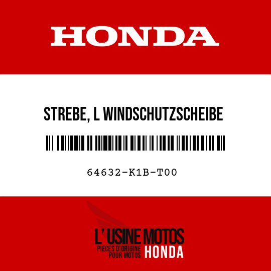 image de 64632-K1B-T00 STREBE, L WINDSCHUTZSCHEIBE