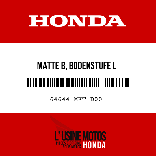 image de 64644-MKT-D00 MATTE B, BODENSTUFE L