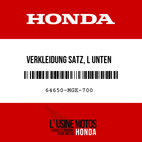 image de 64650-MGE-700 VERKLEIDUNG SATZ, L UNTEN