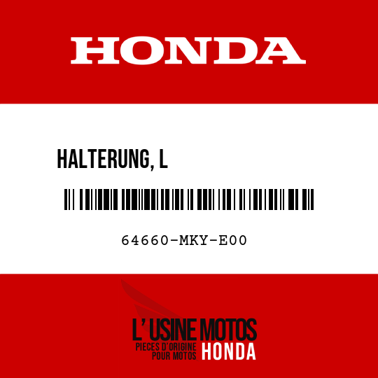 image de 64660-MKY-E00 HALTERUNG, L                 MITTENVERKLEIDUNG