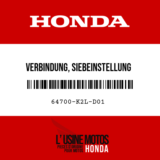 image de 64700-K2L-D01 VERBINDUNG, SIEBEINSTELLUNG