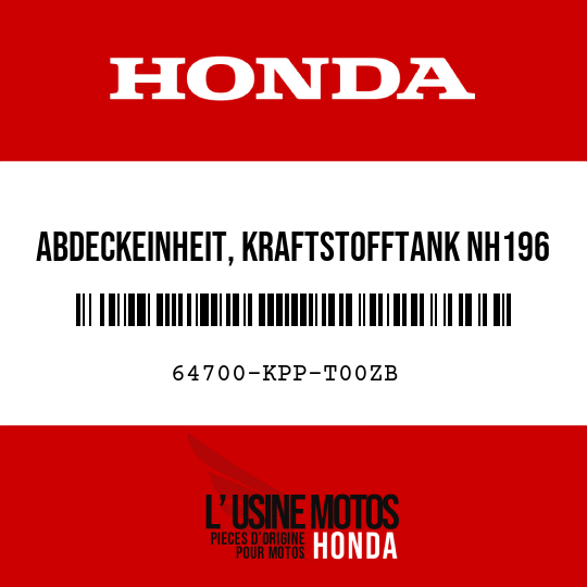 image de 64700-KPP-T00ZB ABDECKEINHEIT, KRAFTSTOFFTANK NH196