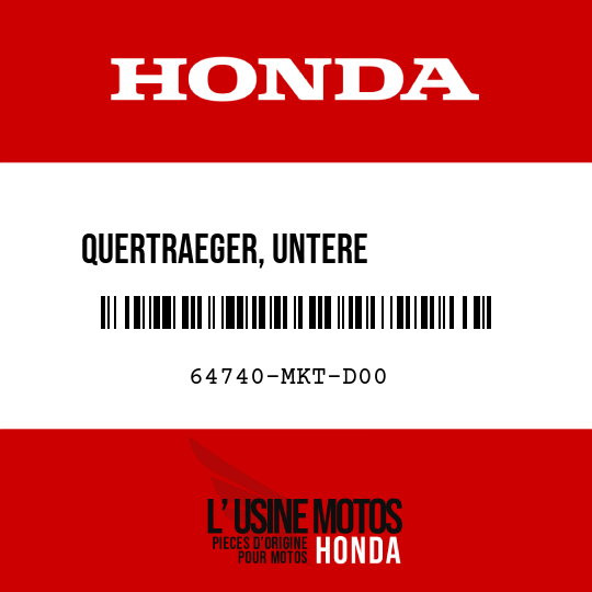 image de 64740-MKT-D00 QUERTRAEGER, UNTERE VERBINDUNG R
