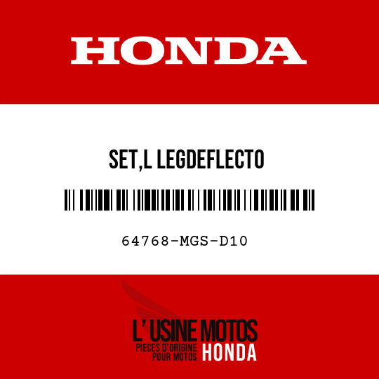 image de 64768-MGS-D10 SET,L LEGDEFLECTO