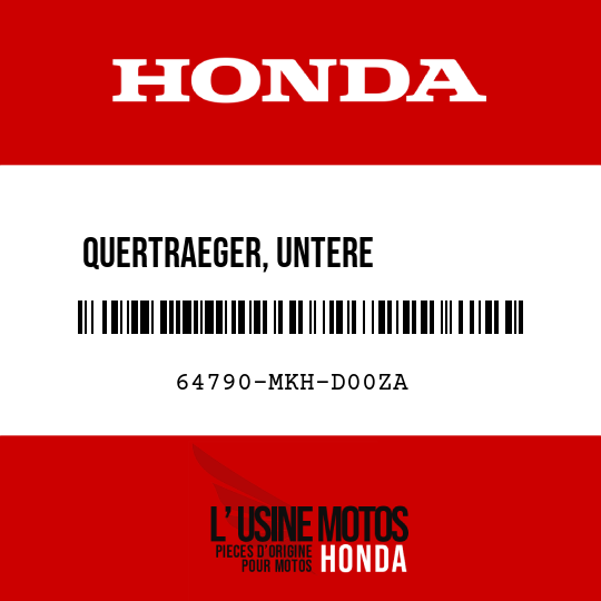 image de 64790-MKH-D00ZA QUERTRAEGER, UNTERE VERBINDUNG L NHB73M (NHB73M ALPA-SILBERMETALLIC MATT)