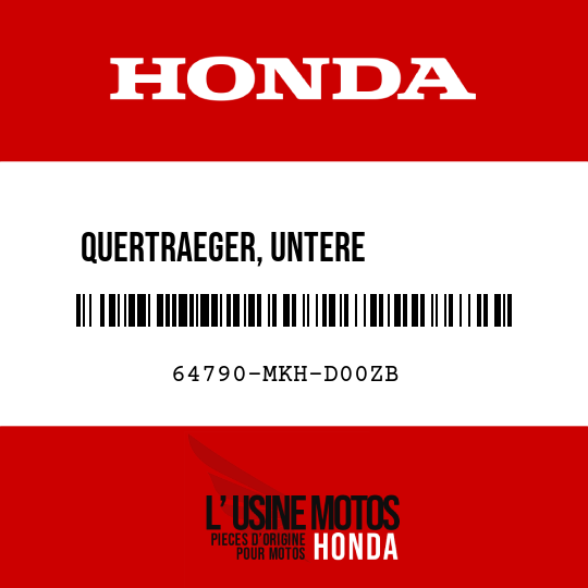 image de 64790-MKH-D00ZB QUERTRAEGER, UNTERE VERBINDUNG L NHA86M (NHA86M SCHWARZ-METALLIC, BADASS)