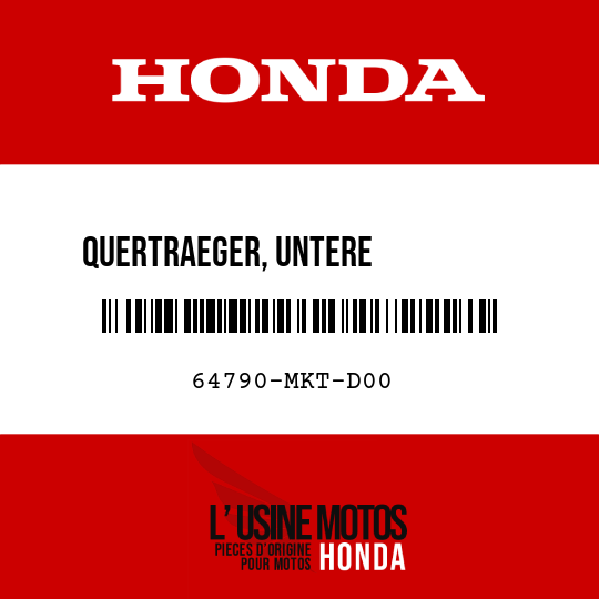 image de 64790-MKT-D00 QUERTRAEGER, UNTERE           VERBINDUNG L