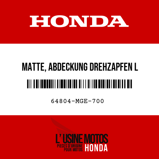 image de 64804-MGE-700 MATTE, ABDECKUNG DREHZAPFEN L