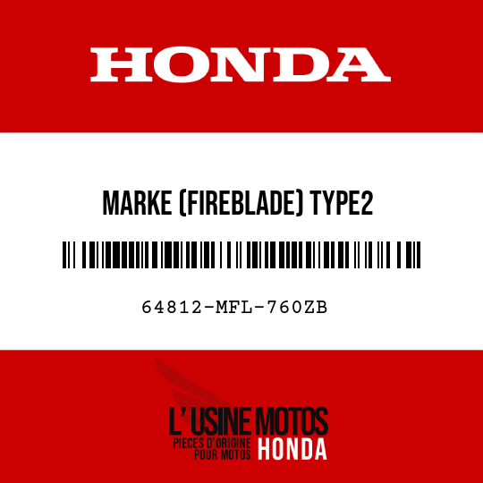 image de 64812-MFL-760ZB MARKE (FIREBLADE) TYPE2