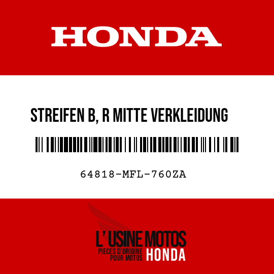 image de 64818-MFL-760ZA STREIFEN B, R MITTE VERKLEIDUNG TYPE1