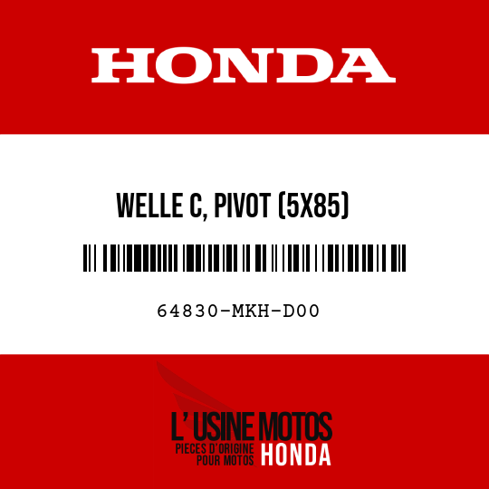 image de 64830-MKH-D00 WELLE C, PIVOT (5X85)