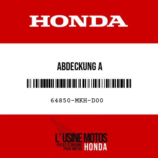 image de 64850-MKH-D00 ABDECKUNG A