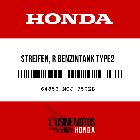 image de 64853-MCJ-750ZB STREIFEN, R BENZINTANK TYPE2