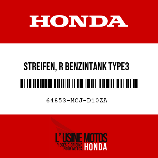image de 64853-MCJ-D10ZA STREIFEN, R BENZINTANK TYPE3
