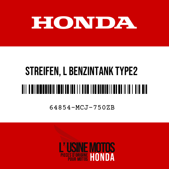 image de 64854-MCJ-750ZB STREIFEN, L BENZINTANK TYPE2