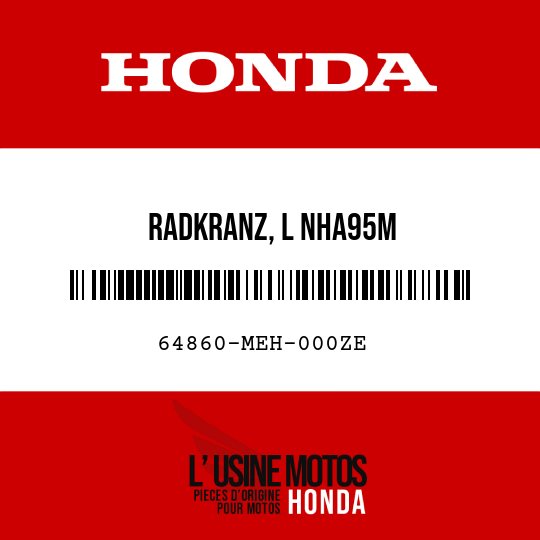 image de 64860-MEH-000ZE RADKRANZ, L NHA95M 