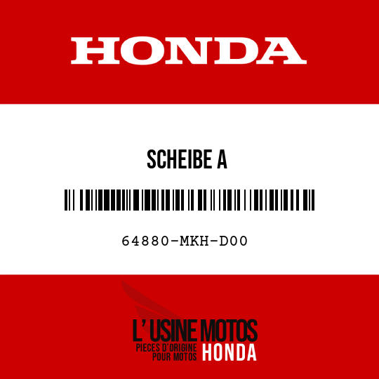 image de 64880-MKH-D00 SCHEIBE A