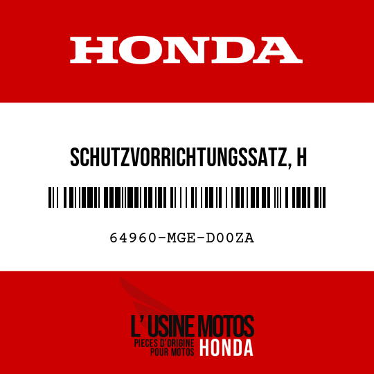 image de 64960-MGE-D00ZA SCHUTZVORRICHTUNGSSATZ, H MOTORABDECKUNG NH437M