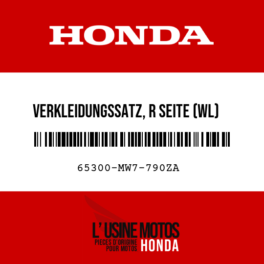 image de 65300-MW7-790ZA VERKLEIDUNGSSATZ, R SEITE (WL) TYPE10 
