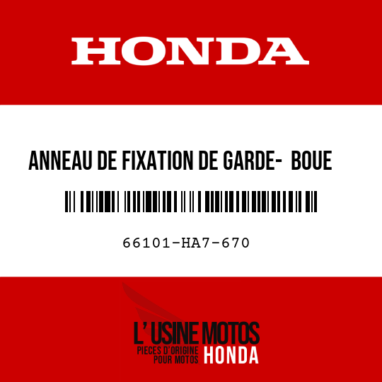 image de 66101-HA7-670 ANNEAU DE FIXATION DE GARDE-  BOUE AV