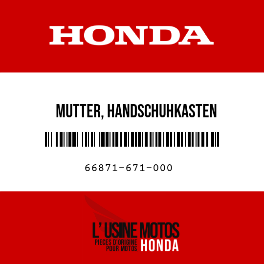 image de 66871-671-000 MUTTER, HANDSCHUHKASTEN