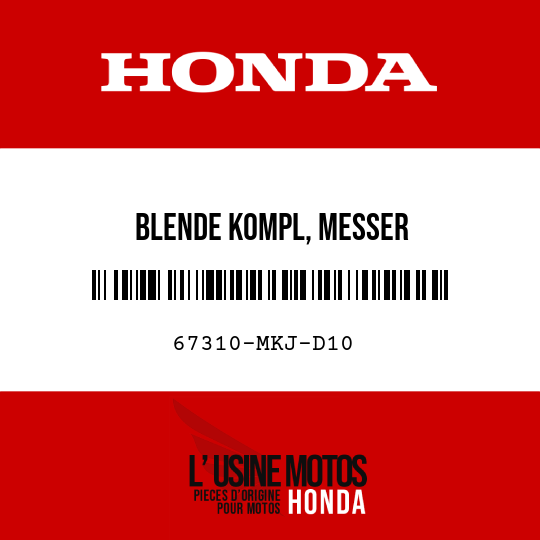 image de 67310-MKJ-D10 BLENDE KOMPL, MESSER