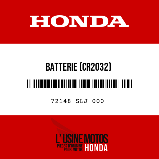 image de 72148-SLJ-000 BATTERIE (CR2032)